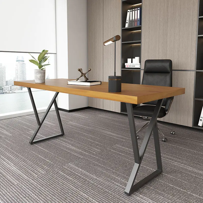 Industrial Metal Table Legs Heavy Duty Iron Desk Frame Support for Computer Workstation Tabletop Base Modern Bar Counter Base