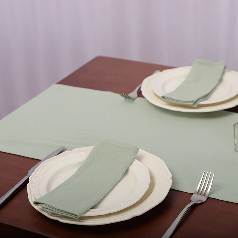 Juego de 4 servilletas de tela para servir Hotel, servilletas de tela de algodón de 30x45cm, manteles de cocina para decoración de boda y granja