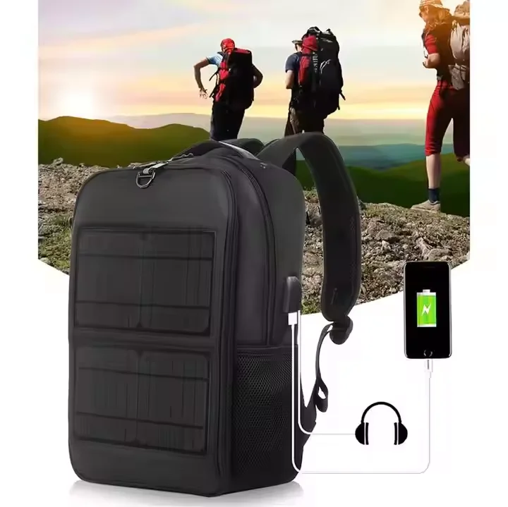 

Waterproof Solar Panel USB Charger Backpack Beach And Travel Bag With Charging Port Solar Related Product