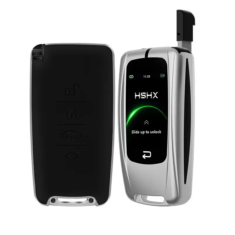 For Audi Hyundai KIA Lexus Toyota Renault Fiat Honda Mercedes Benz BMW LCD Screen Display Remote Car Key Uncut Blade Keyless Go