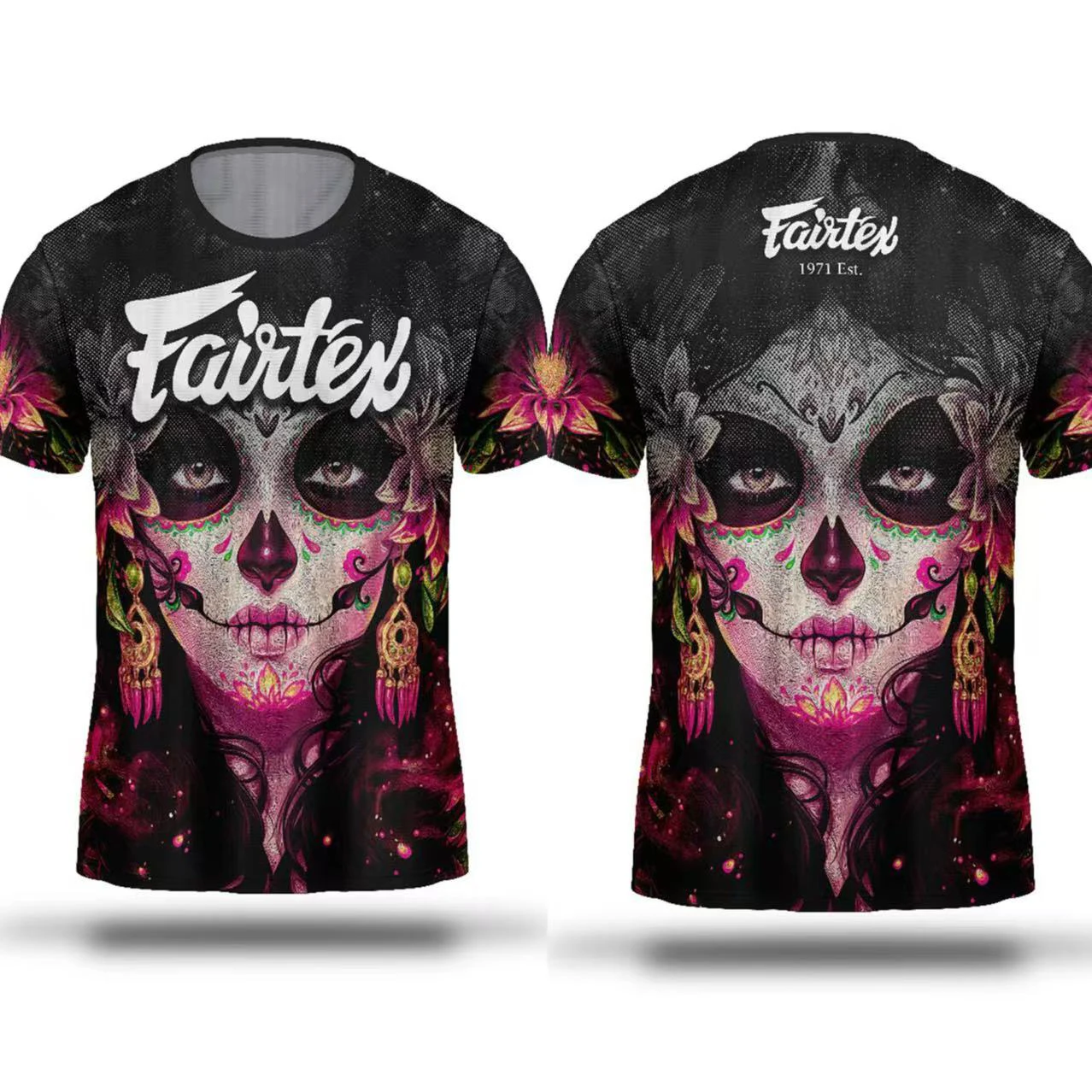 

New 2025 Men's Quick Drying T-shirt Fighting Suit Fairtex Printed Sports Tee Top Comfortable Breathable Short Sleeve Man Clothes