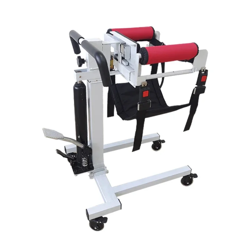 The elderly get up and down wheelchair lift machine bedridden patient care, the lifting width is adjustable, get up and down