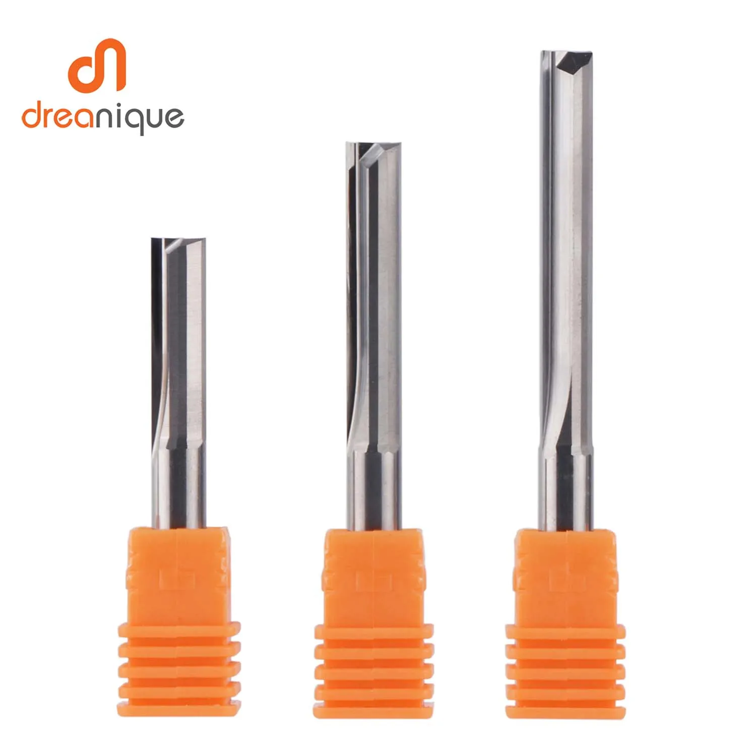 

Dreanique 1pc 1/8 1/4Inch Shank 2 Flutes Tungsten Carbide Inch Size End Mill CNC Engraving Bits Straight Slot Milling Cutter