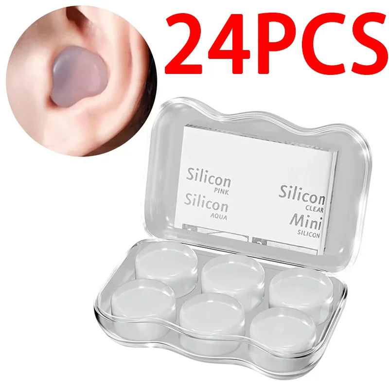 Silicone Earplugs Noise Cancelling Protection Earplugs For Sleeping Swimming Flying Reusable Ear Plug Set Reusable Ear Plug Set