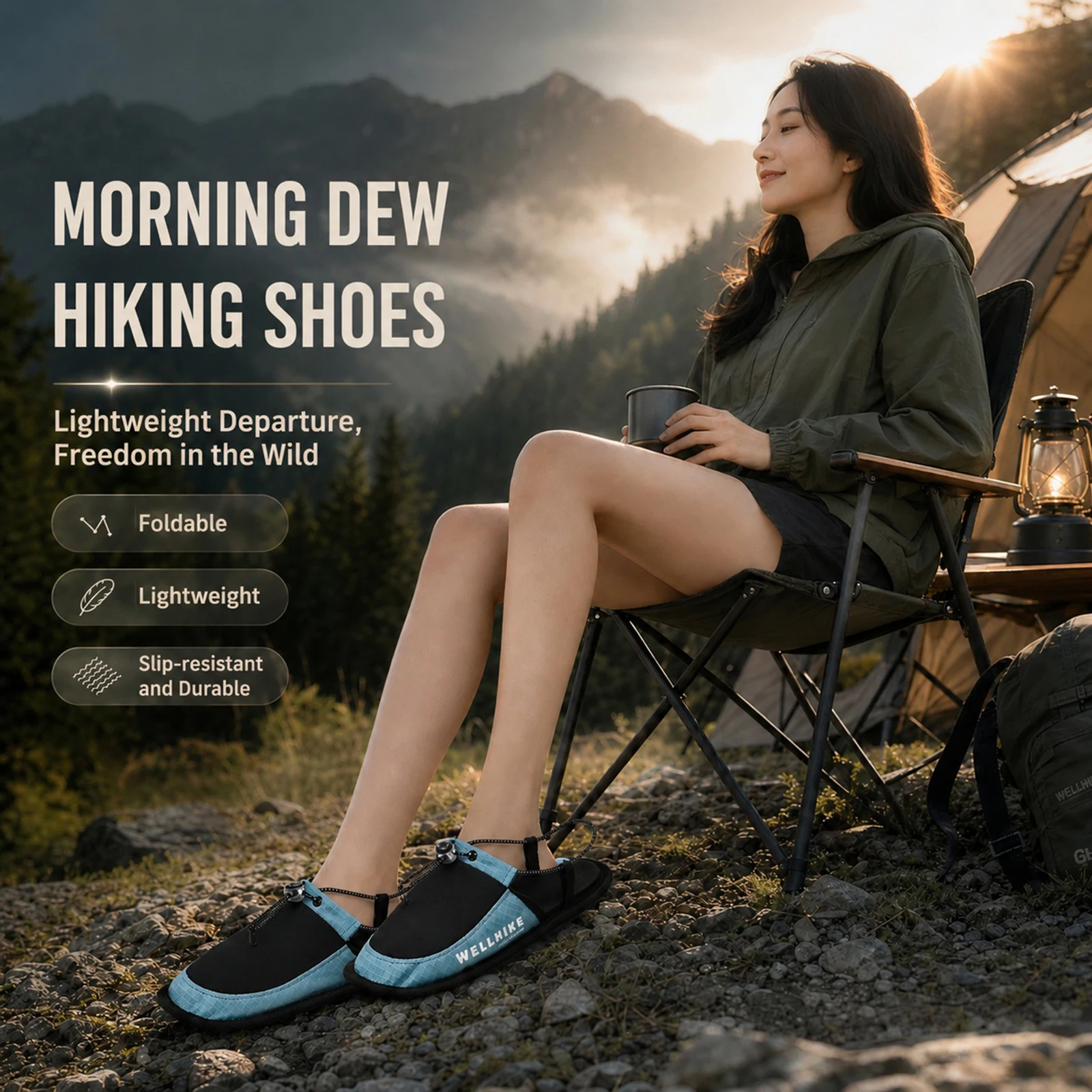 Water Shoes Non-Slip Camping Slippers for Men Women Outdoor Beach Slippers for Beach Swim River Lake Hiking Kayaking Surfing