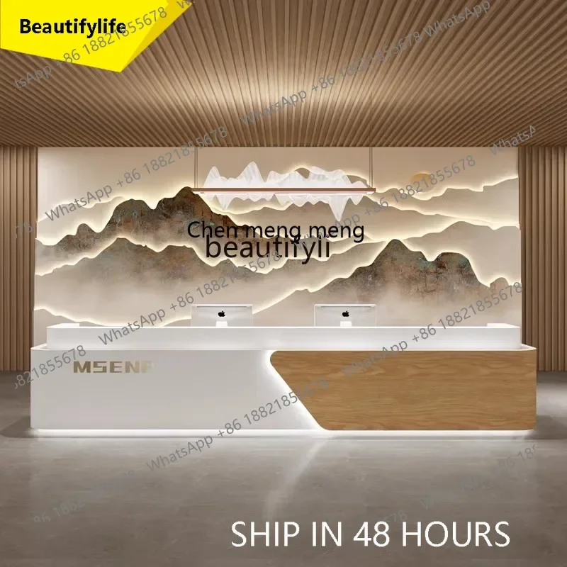 32A Company Front Desk Simple Modern Hotel Homestay Gym Training Institution Bar Beauty Salon checkout page