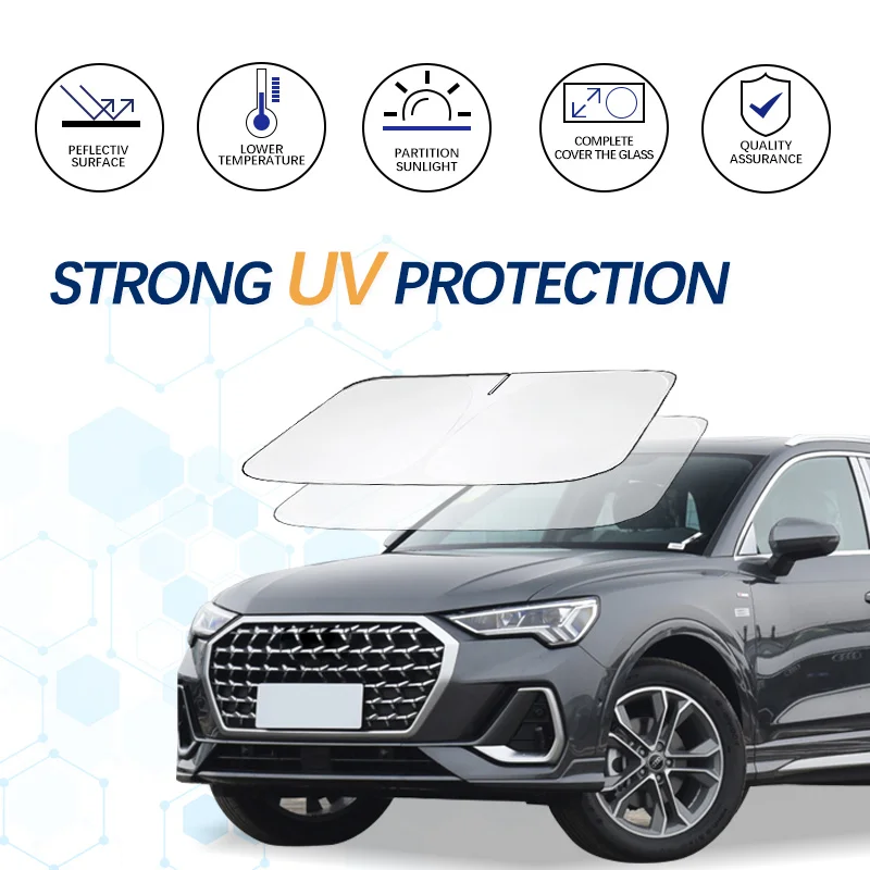 

Car Windshield Sun Shade Window Shade Foldable Sun Visor Protector Blocks UV Rays For Audi Q3 8U 2013-2024 Car Summer Accessorie