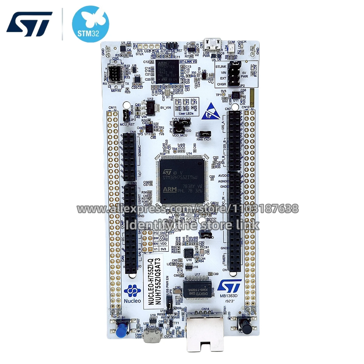 1PCS/LOT NUCLEO-H755ZI-Q STM32H755ZI MCU Nucleo-144 Development Board Original stock