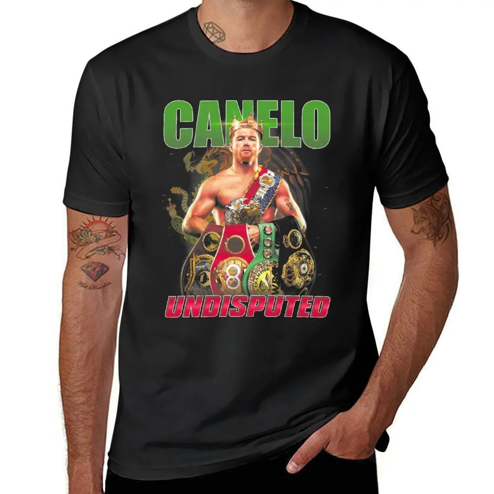 

Canelo Alvarez Vintage 90s Bootleg Design T-Shirt cute tops sublime funny shirt cotton Men's t shirts