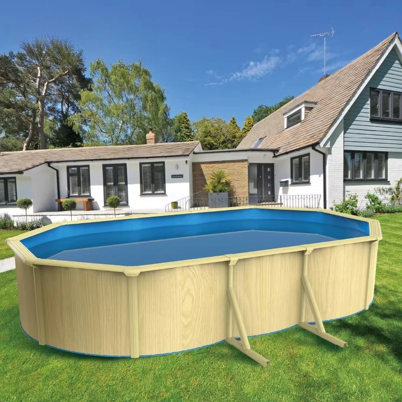 

Factory Direct Backyard Steel Wall Pool Kit Large Size Metal Frame Swimming Pool for Residential DIY Installation