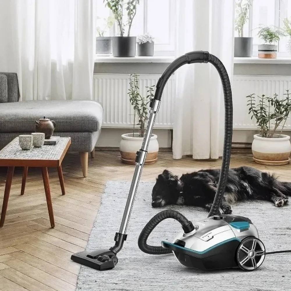 

Lightweight Vacuum Cleaner for Carpets and Hard Floors, with hepa Filter and 4 Bags