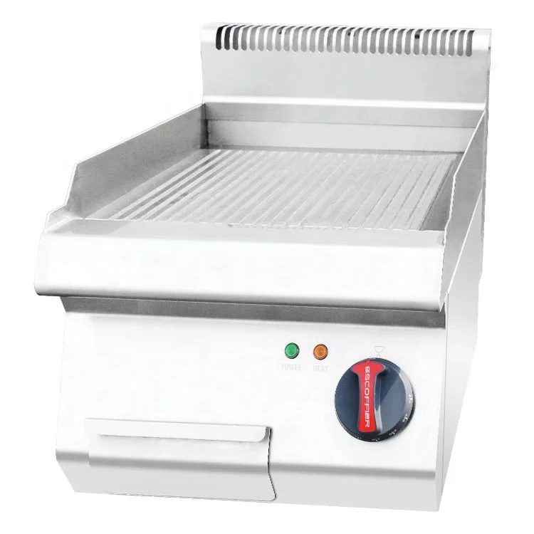 400 mm kommerzielles Restaurant, Edelstahl, Küchenausrüstung, elektrische Grillplatte, Teppanyaki-Grillplatte