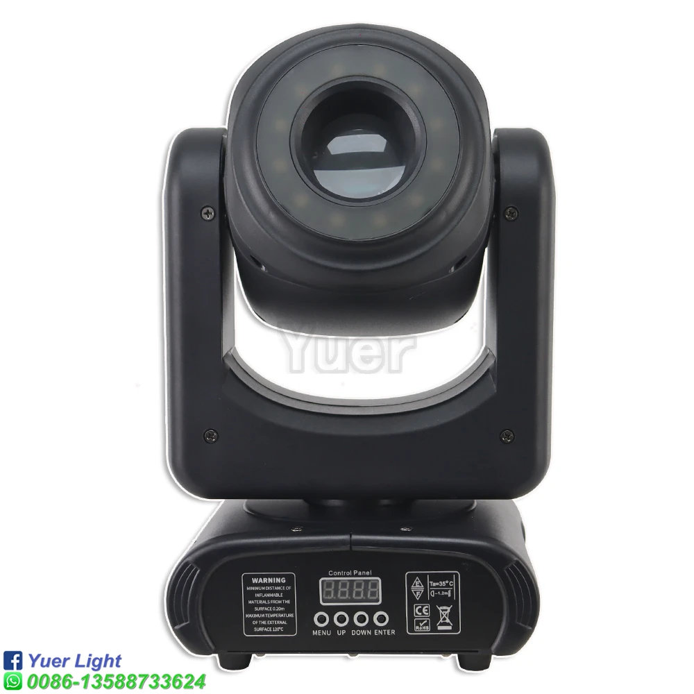 Imagem -02 - Mini Led Moving Head Spot Light Padrão 150w Prismas Rotativas dj Dmx Efeito Stage Disco Party dj Bar Wedding Club