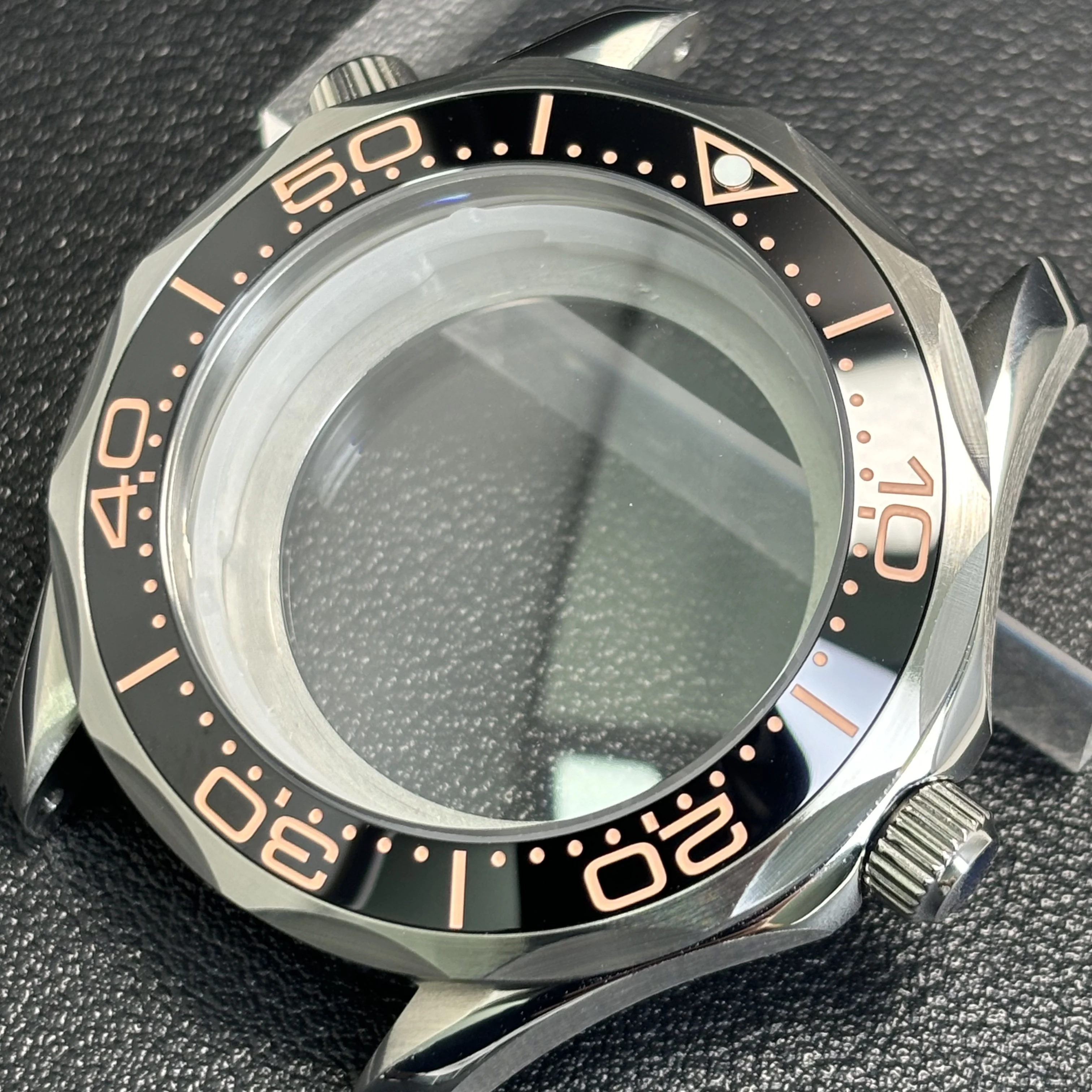 42mm Case Seamaster 300 High Quality NH35 Case Bezel for NH35 Automatic Movement Waterproof Watch Case Fit NH35 NH36 image 3