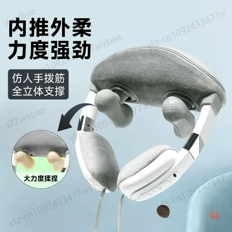 Cross-Border Moza Gravel Essential Oil Full Neck Massage Instrument Neck Hot Compress Kneading Shoulder