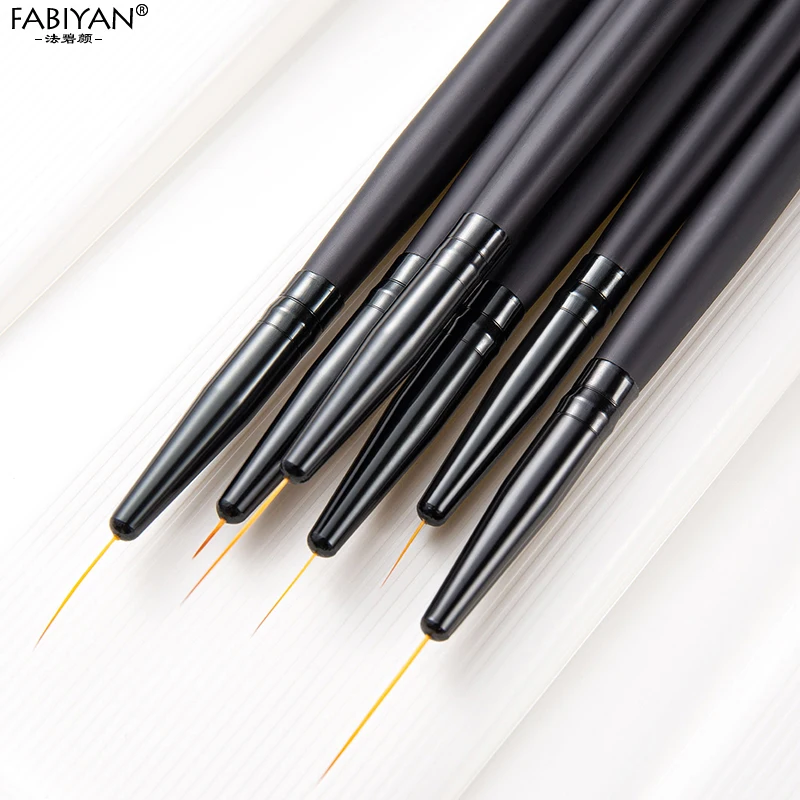 Nail Art Liner Painting Pen Drawing UV Gel Brushes Manicure Superfine Stripe Tools 6/9/12/15/18/24mm