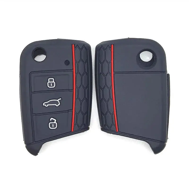 For VW Golf 7 GTI POLO T-Cross T-Roc Touran Tiguan Skoda Octavia Rapid Kodiaq Fabia Seat Ibiza Leon Ateca Arona Key Case Cover