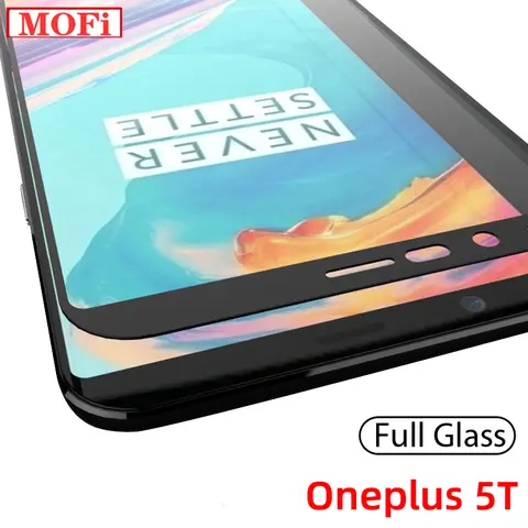 screen protector for oneplus 5t glass tempered film OnePlus A5010 2.5D Mofi ultra thin 9H full cover oneplus 5t glass original