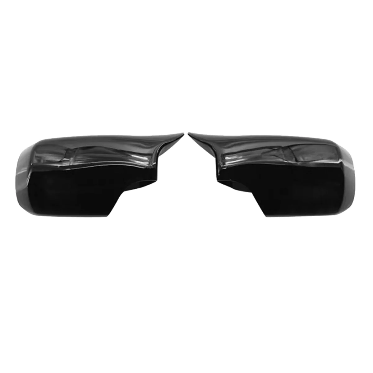 

Car Gloss Black Ox Horn Rearview Side Mirror Cover for BMW 3 Series E46 1998-2005 5 Series E39 1995-2004