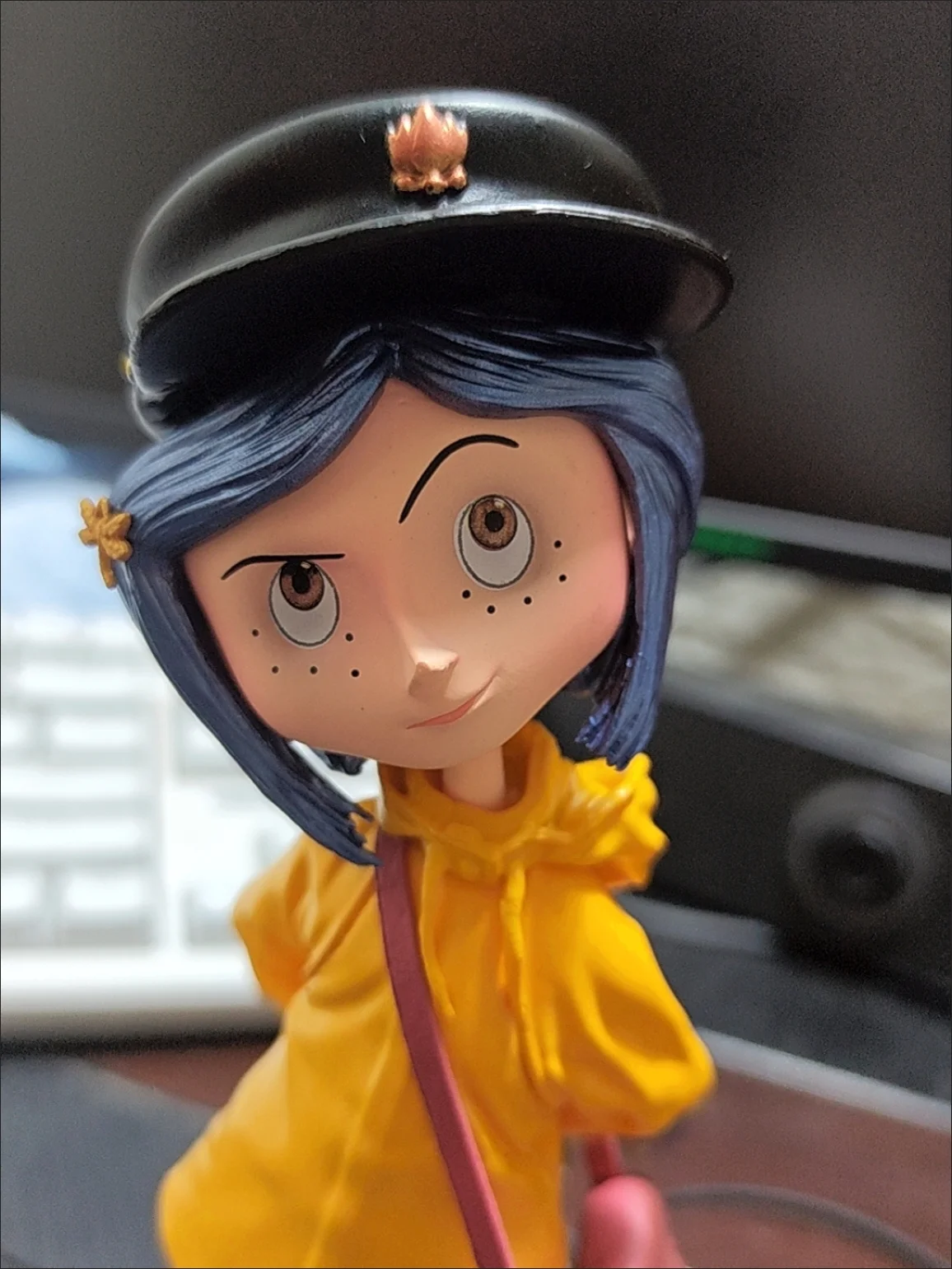 Coraline Anime Figures Classic Tiny GK Statue Figure Button Eyes With Black Cat Static Display Figurine PVC Resin For Fans view 4