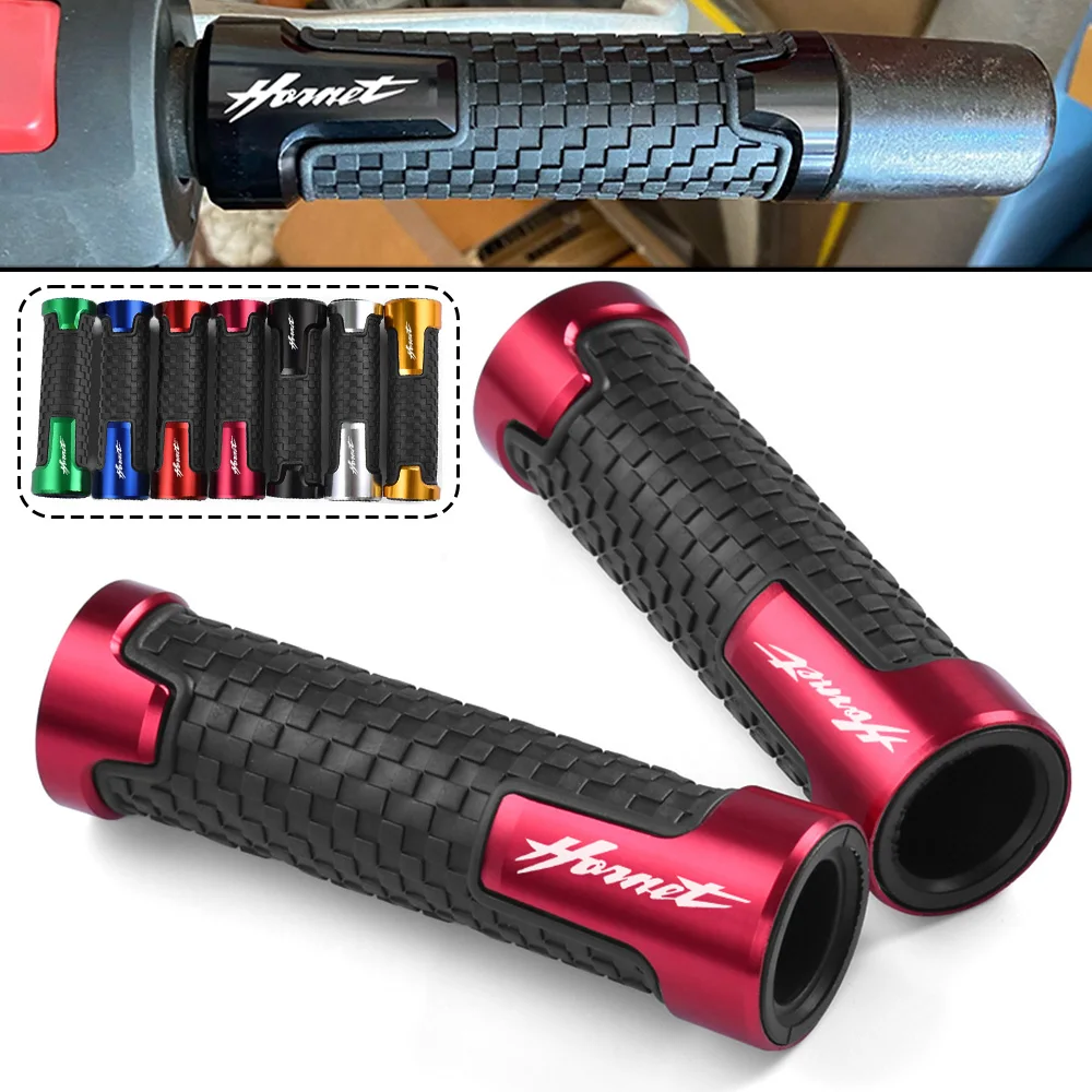 For Honda Hornet CB750 CB500 160R CB600F CB1000 hornet 750 Motorcycle CNC Aluminum Rubber Gel 22mm Handle Bar Grip Hand Grips