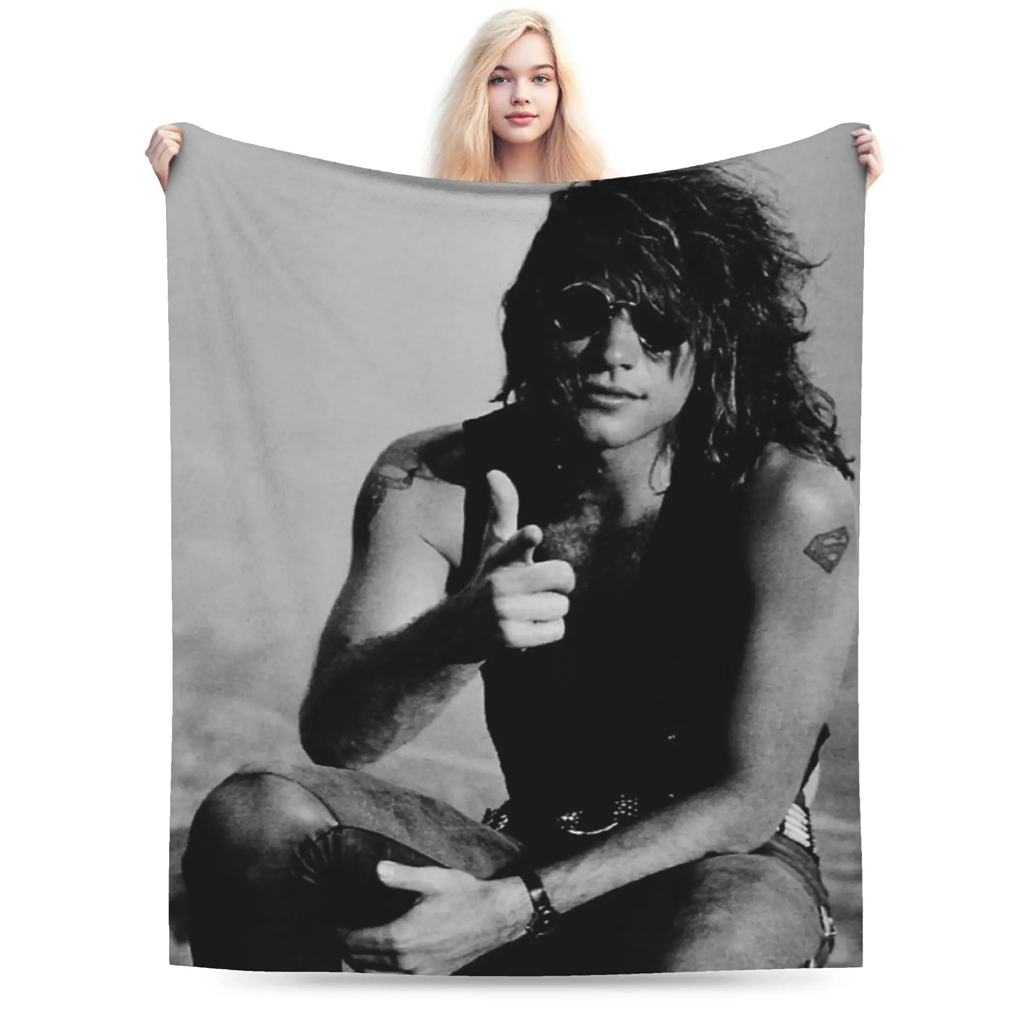 Cool Bons Jovis Blankets Velvet Printed  Multi-function Warm Throw Blanket for Bed Bedroom Bedding Throws