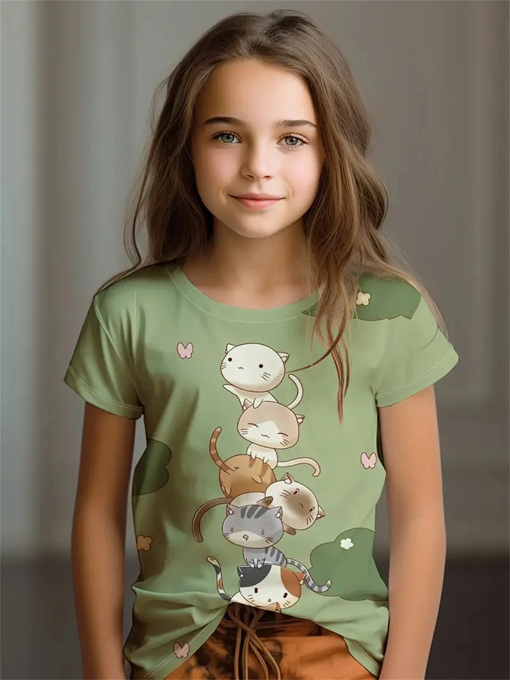 

Kids Girls T-Shirts 3d Printed T Shirt Children Birthday Gift Tshirts Baby Clothes Casual Children Clothing Summer