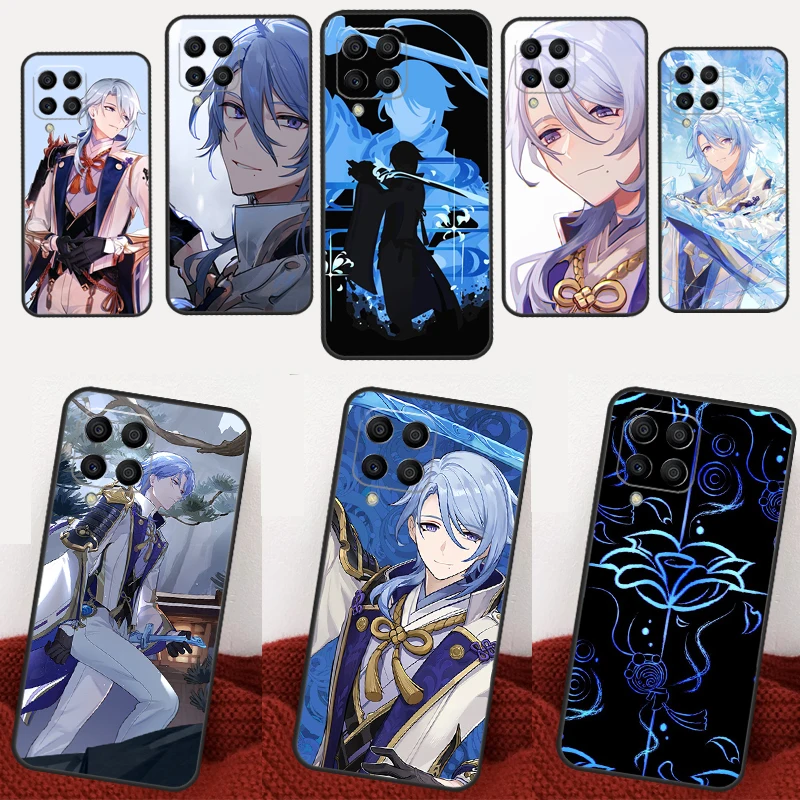 Genshin Impact Kamisato Ayato Case For Samsung Galaxy M52 M51 M53 M23 M33 M21 M32 M20 M31 M30s M54 M34 M14 M12 M13 Cover