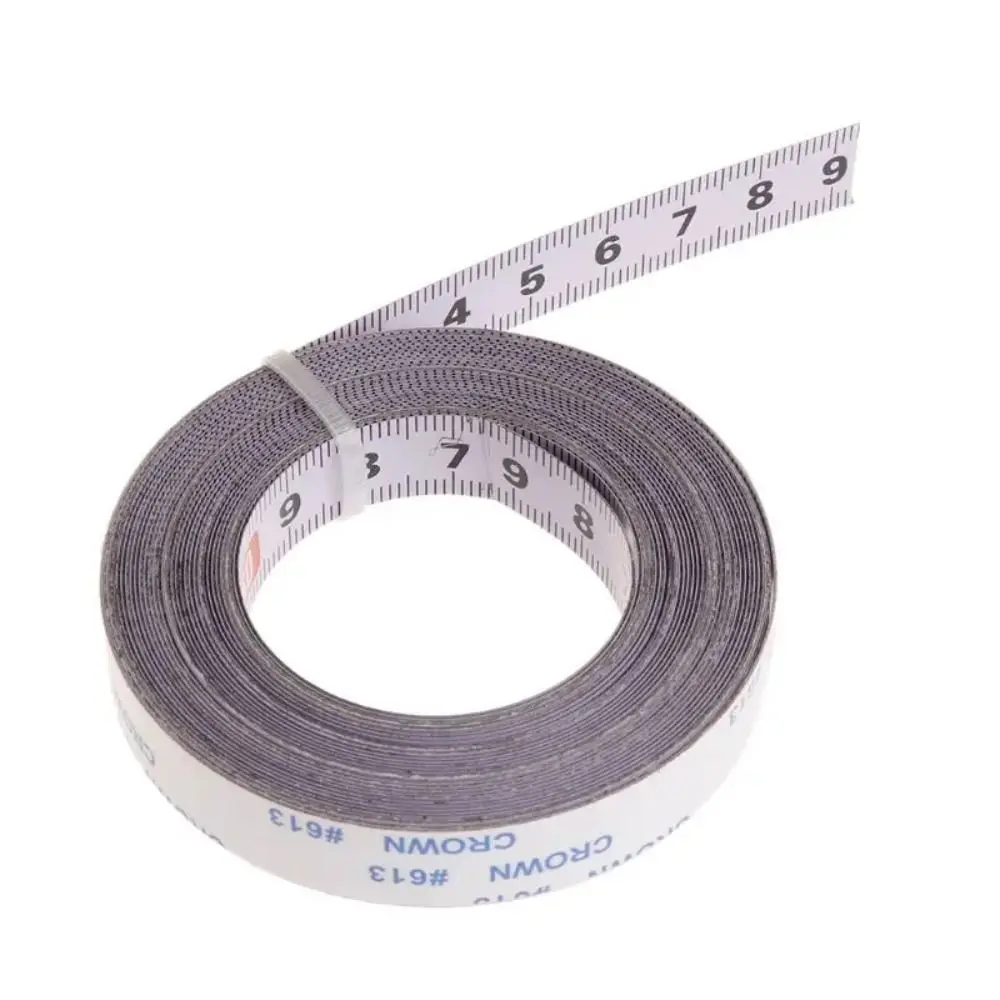 1m-5m Miter Track Tape Measure High Precision Clear Scale Self Adhesive Scale Ruler Free Cutting Steel Metric Scale Ruler