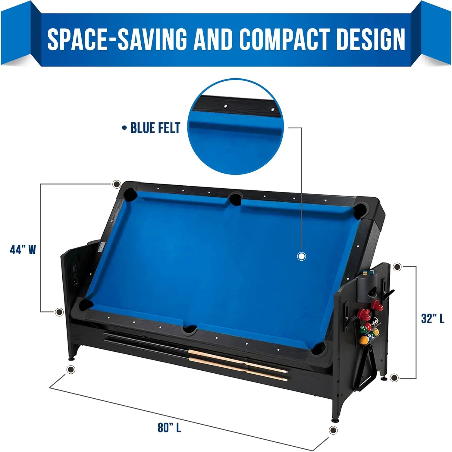 3-in-1, 7-Foot Pockey Game Table