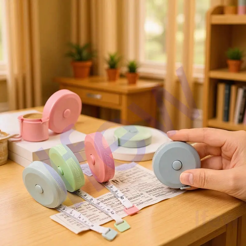 شريط قياس ناعم قابل للسحب، مسطرة قياس على الوجهين، مسطرة مرنة للجسم المحمولة للقياس الطبي لإنقاص الوزن