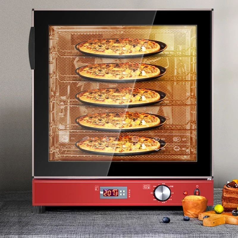 ครัวเรือน 220v Air เตาอบ Commercial ขนาดใหญ่ขนาดใหญ่ Moon เค้ก Hot Air Baking เค้กส่วนตัวพิซซ่าบ้านไฟฟ้า