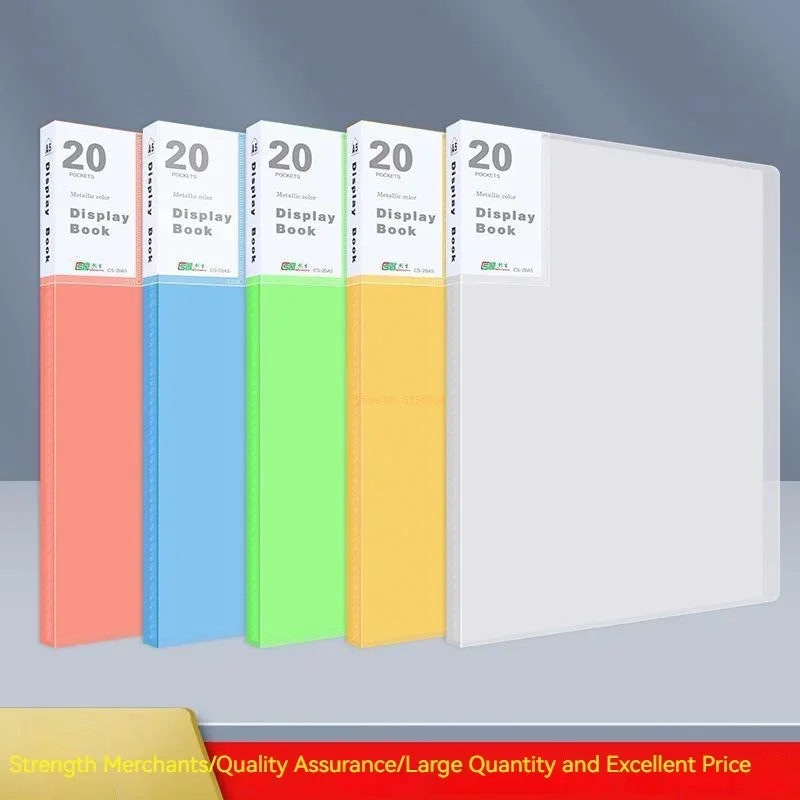 A5 Storage 20-40 Pages Display Book Sketch Album Stationery Office School Students Data Folder Containing Insert