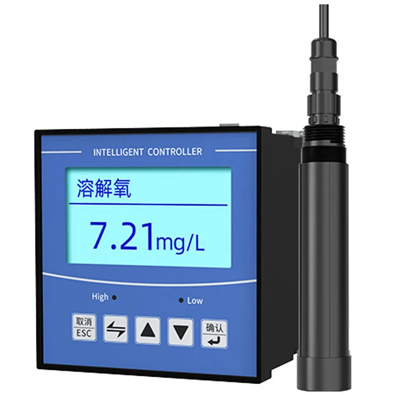On-line fluorescence dissolved oxygen detector aquaculture industry fresh water dissolved oxygen detector probe sensor RS485
