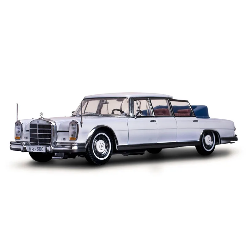 SunStar Diecast 1:18 Scale 1966 Benz 600 Pullman 2301 Classic Car Simulation Alloy Car Model Display Collectible Gift Souvenir