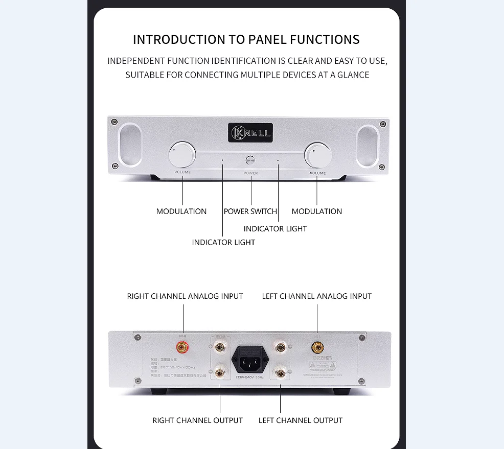 BRZHIFI A1S Reference Music Fax A1 Line 20W Pure Class a Power Amplifier Household Hifi Fever Level Power Audio Amplifier