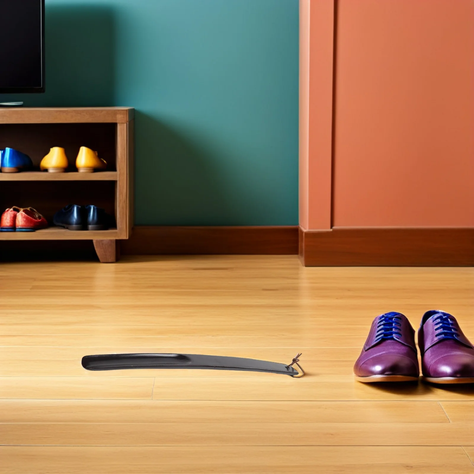 

Premium Solid Wood Shoehorn Long Handle Extended Lifter for Men Seniors Home Use Portable Durable Smooth Comfortable Easy Wear