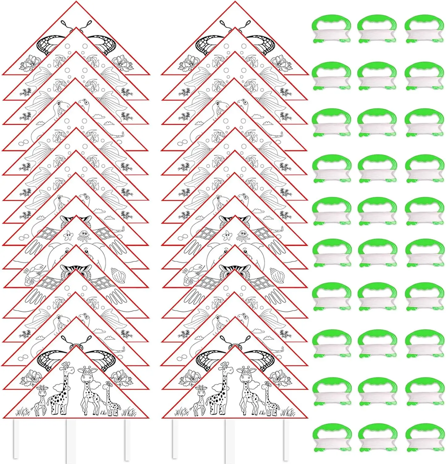 

Красочные воздушные змеи для самостоятельной сборки с поворотной леской для легкого запуска в парках и на лугах