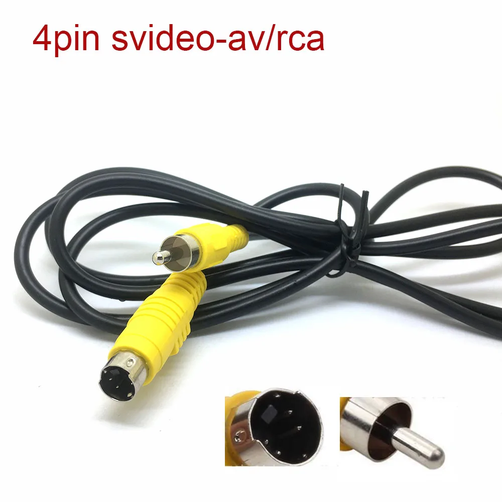 5feet 1.5m S-VIDEO TO RCA Cable Vcd DVD CORD SVHS S-VHS Player M/M TV 4PIN MALE TV LCD Cord