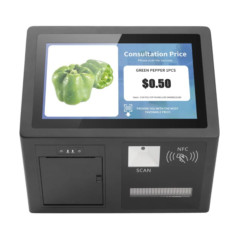 

2024 release touch screen terminal cash register pos with 2D Barcode Reader