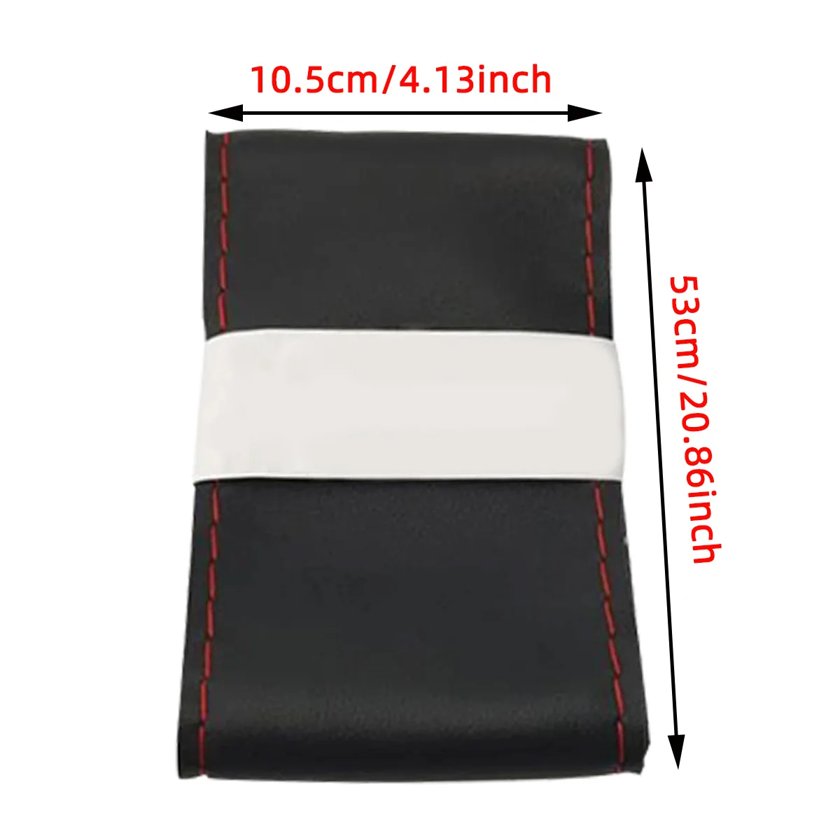 Universeller Leder-Auto-Lenkrad-Stich-On-Wrap-Cover, passend für 38 cm 14 Zoll DIY Nähen, atmungsaktiv und rutschfest, Schwarz, Grau, Beige – Detail 14
