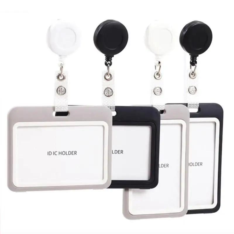 Employee Plastic Credit Card Id Card Cover Case Work Identity Badge Card Cover Bag Women Men Work Card Holders