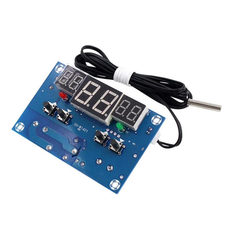 W1401 Thermostat Intelligent Digital Led Display Module Thermostat Temperature Controller Module NTC Sensor Module W1401 DC 12V