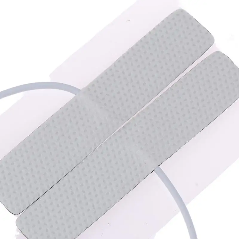 *Reusable Tens Electrode Pad 2Pcs 1.2x6.5cm Sticky Conductive Patch for Pain Relief during Physiotherapy Massage