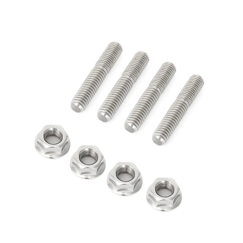 4PC Exhaust Manifold Stud Nut For Sportster Dyna Softtail Glide Fatboy Touring Street Glide Touring Road King Touring Electra