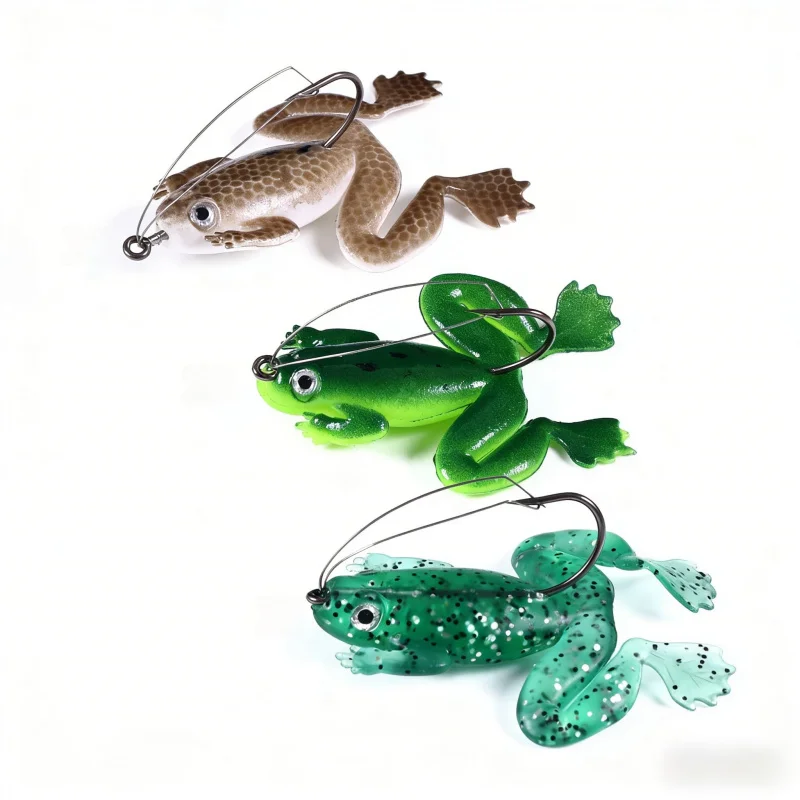 

Новая горячая новинка: плавающая приманка-лягушка 6 см, 5 г для ловли змееголова, специальная незацепляющаяся приманка для донной ловли, рыболовные снасти