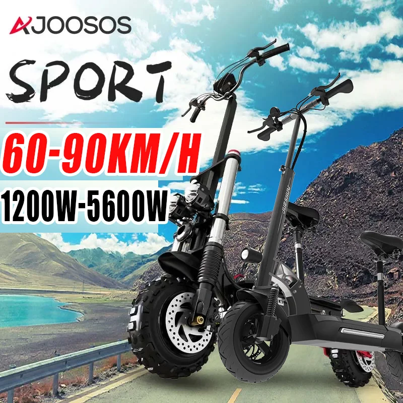 1200W-5600W 48-72V Electric Scooter up to 90KM/H Max Speed Adults Electric Scooters up to 110KM Long Range 10/11'' Tires