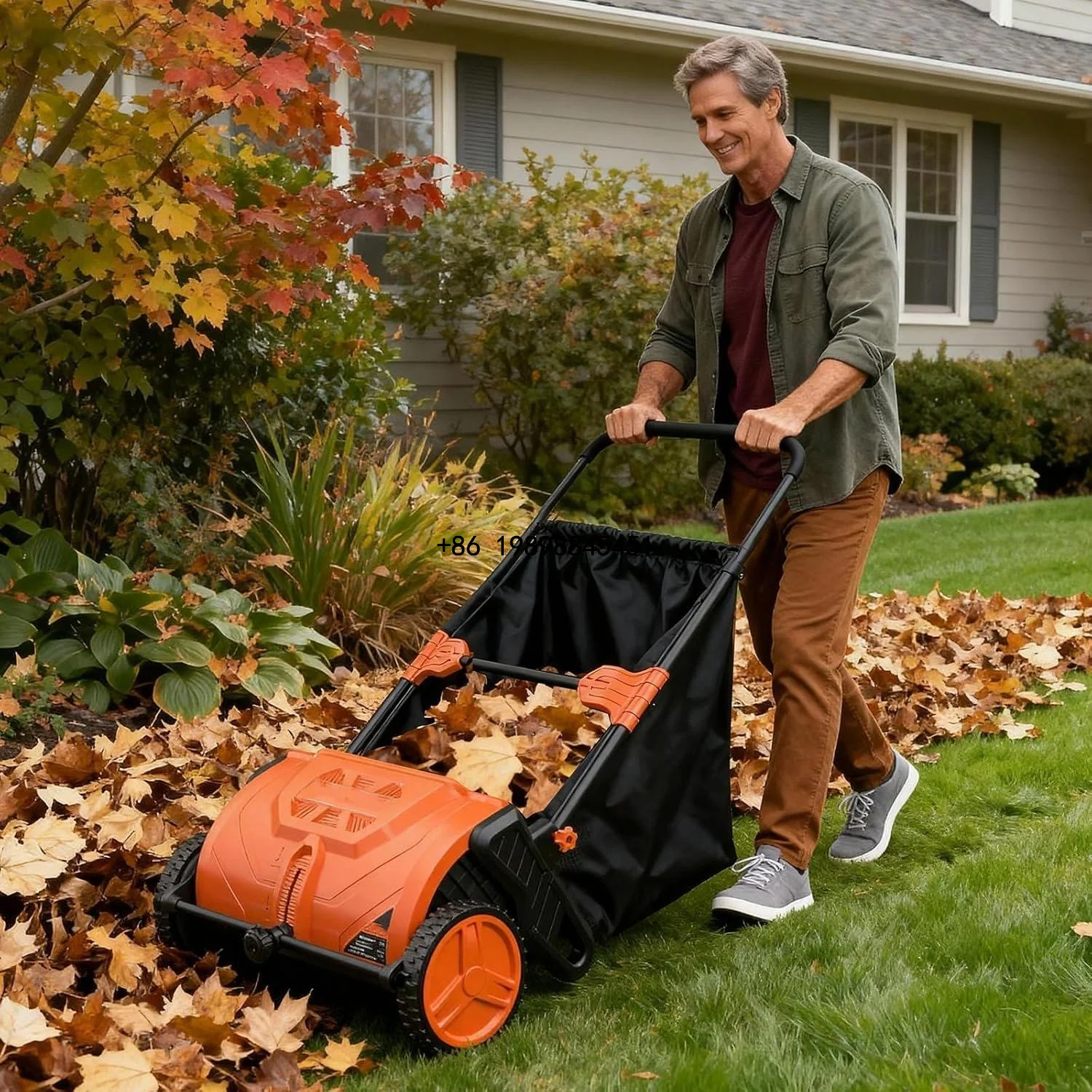 Manual Leaf and Grass Pushing Lawn Sweeper for Garden and Courtyard Cleaning From Chinese Factory