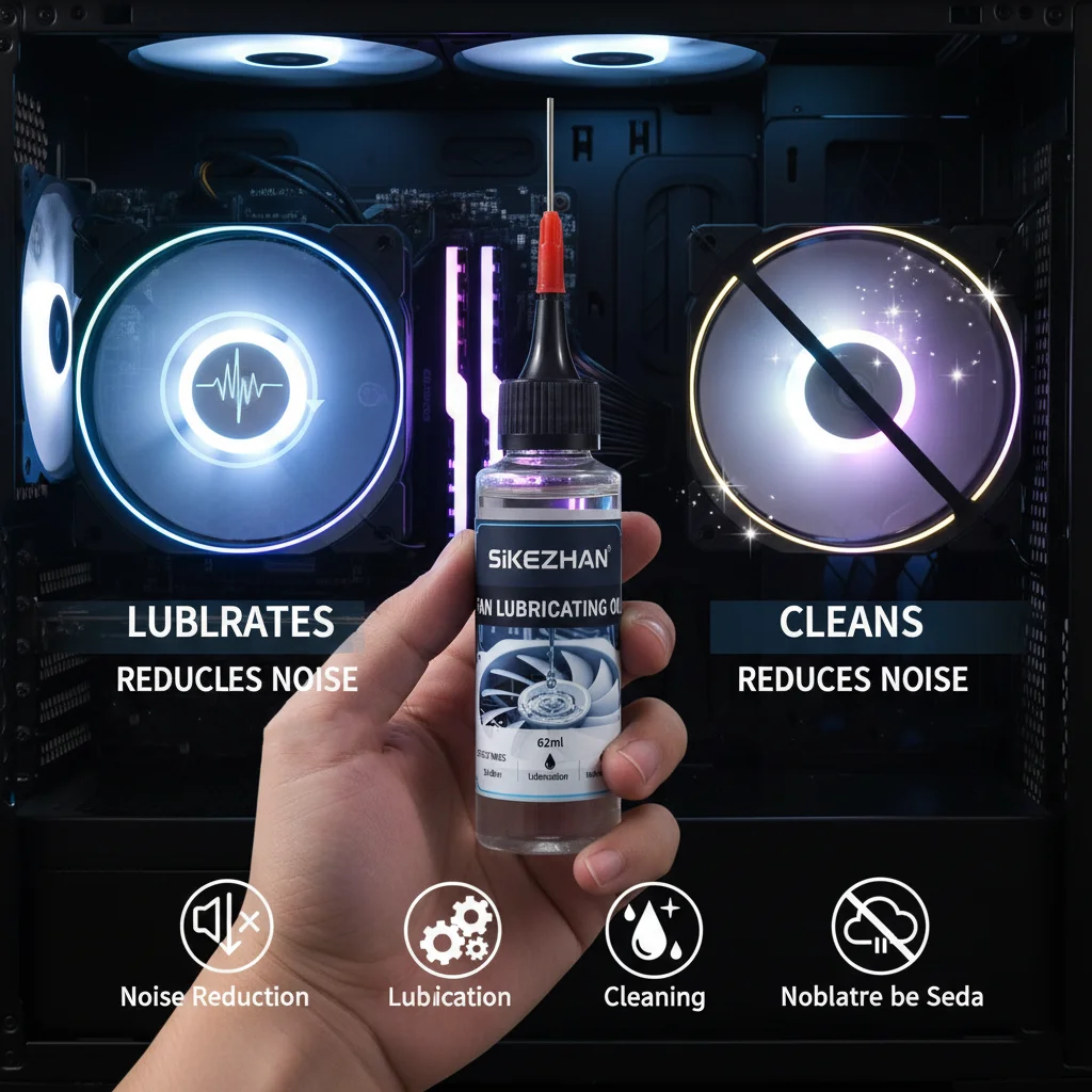PC Cooling Fan Lubricating Oil, Precision Needle Lube, Quiet & Clean, Reduce Squeal, Restore Smooth Spin, Protect Bearings