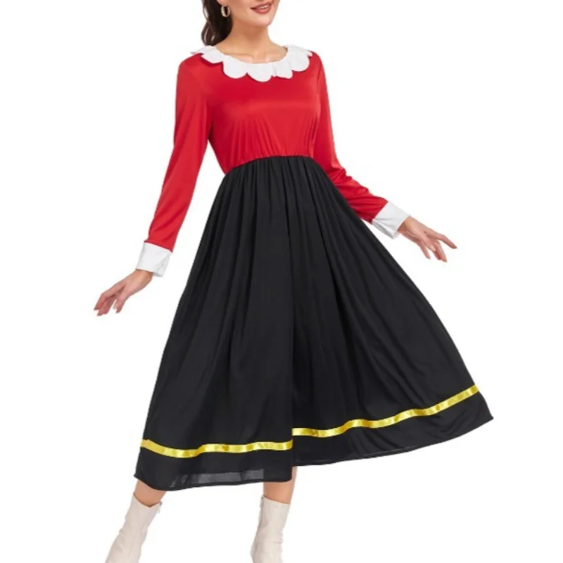 Disfraz de Anime para Mujer, Uniforme Elegante Verde Oliva, Falda y Traje de Cosplay, Vestido para Fiesta de Carnaval de Halloween, Comic Con, Vestido de Gala